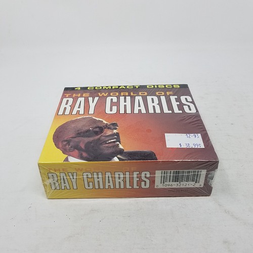 The World of Ray Charles 4 Disc CD Box Set Brand New Factory Sealed 1993 - Picture 2 of 7