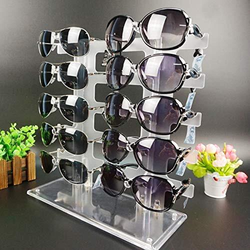 Sunglasses Rack 10 Pairs Glasses Holder Display Stand Transparent - Picture 5 of 6