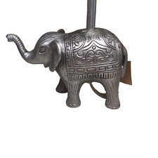 Chrome Elephant Table Lamp Without Lamp Shade