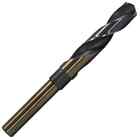 Twist Drill Bit 21/32 in. High Speed Steel Black And Gold Reduced 1/2 in. Shank