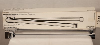 KEUCO ELEGANCE 01619010000 DOUBLE RAIL HAND TOWEL HOLDER 18'' / 453 mm CHROME NIB