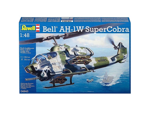 1 48 revell 4943 usmc ah 1w supercobra attack helicopter plastic