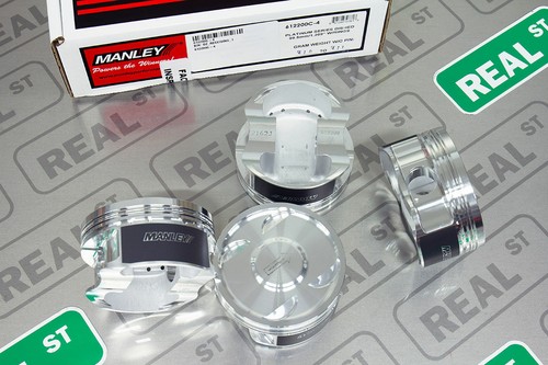 Manley Forged Pistons Fits Subaru WRX 9.0:1 EJ257 STi 8.5:1 99.50mm STD -17 cc - Picture 2 of 9