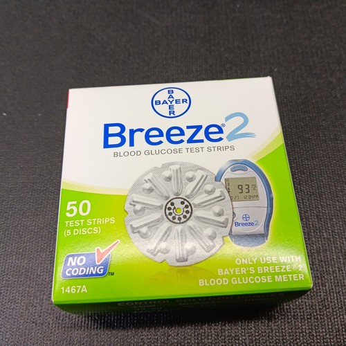 *Breeze 2 tiras reactivas de glucosa en sangre suministros para diabéticos 5 discos 50ct caducidad 2012/08 - Imagen 4 de 6