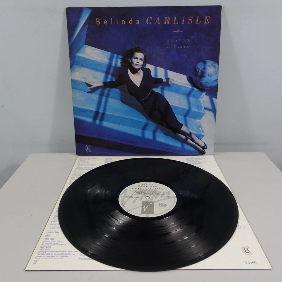 BELINDA CARLISLE heaven on earth LP V2496, vinyl, album, uk, 1987 EX/EX - Imagem 3 de 4