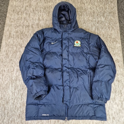 Blackburn Rovers Nike Storm Fit Herren Gr. XL blau wattierte gefütterte Bench Jacke