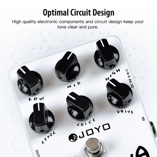 JOYO California Sound Guitar Pedal Amp Simulator Overdrive to Distortion Open - Picture 8 of 14