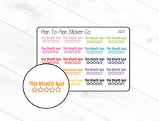 2672 This Month Planner Stickers.