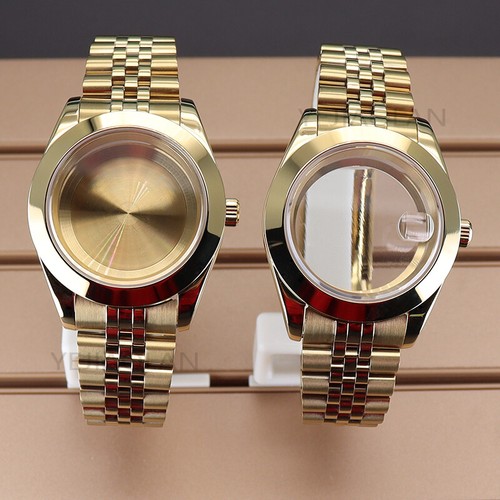 Caja de reloj Explorer 36 mm/40 mm + pulsera de jubileo para movimiento NH35 nh38 Miyota8215 - Imagen 3 de 26