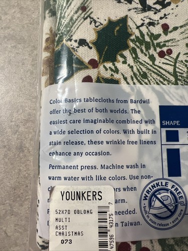 Vintage Color Basics Wrinkle-Free Tablecloth pine Cone table cloth from Younkers - Picture 3 of 5