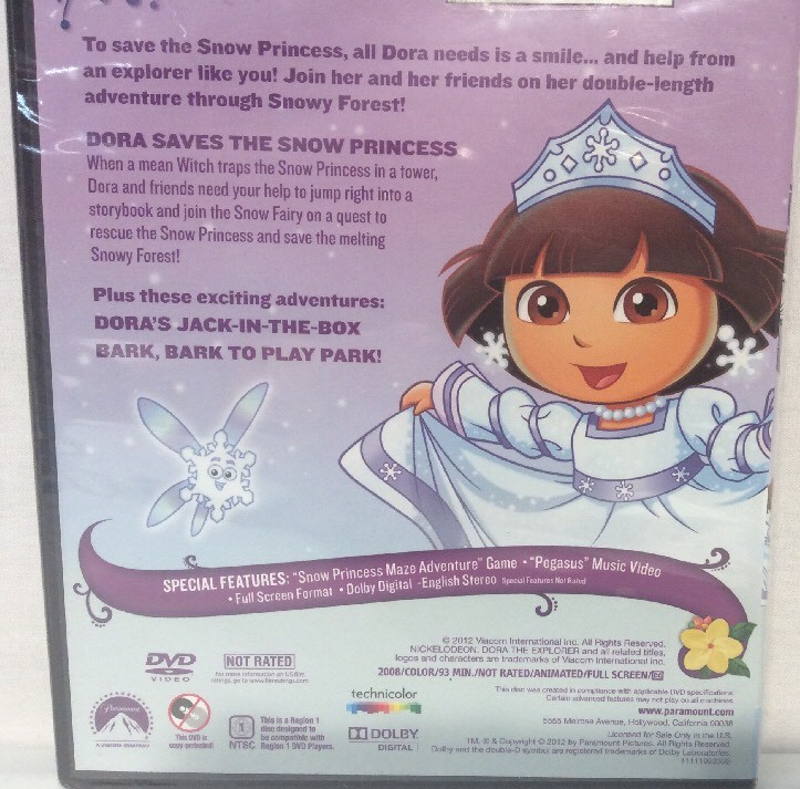英語dvdドーラDORA LET’S EXPLORE！SNOW PRINCESS s-l400.jpg