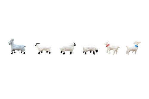TOMYTEC Scene Collection The Animal 107 Farm Sheep/Goat Diorama Supplies - Picture 2 of 2