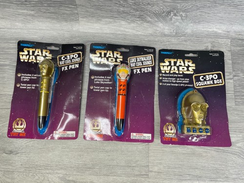 STAR WARS TIGER LUKE SKYWALKER C-3PO FX PEN & SQUAWK BOX 1997 - Picture 11 of 19