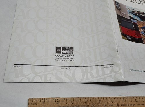 1993 - FORD - LIGHT TRUCKS ACCESSORIES - BROCHURE - listing #4995 - Picture 9 of 10