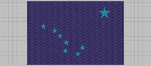 USA State Flag Machine Embroidery Designs PES DST JEF VP3 XXX Format Files - Picture 15 of 22