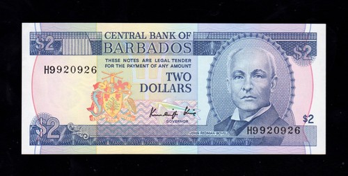 F.C. BARBADOS , 2 $ 1986 , S/C ( UNC ) , P.36 . - Imagen 1 de 2