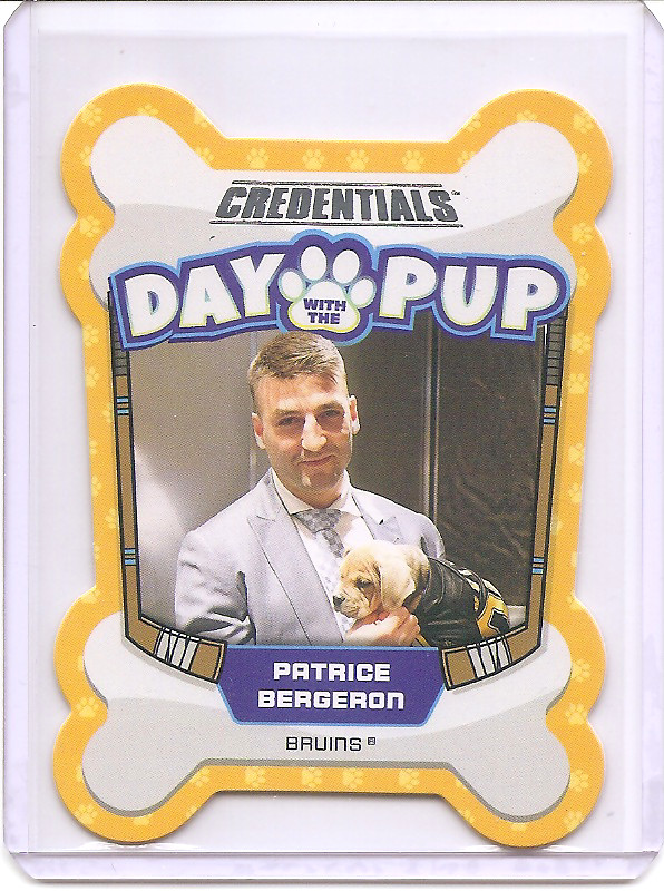 2023-24 Upper Deck Credentials Patrice Bergeron DAY WITH THE PUP SP #DWTP-9