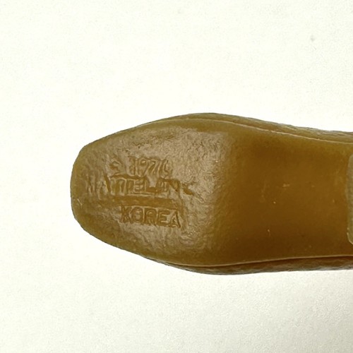 De Colección 1970 MOD Barbie Divertidas Piel Marrón Miel Altas Con Cordones Squishy Botas Hechas en Corea - Imagen 9 de 10