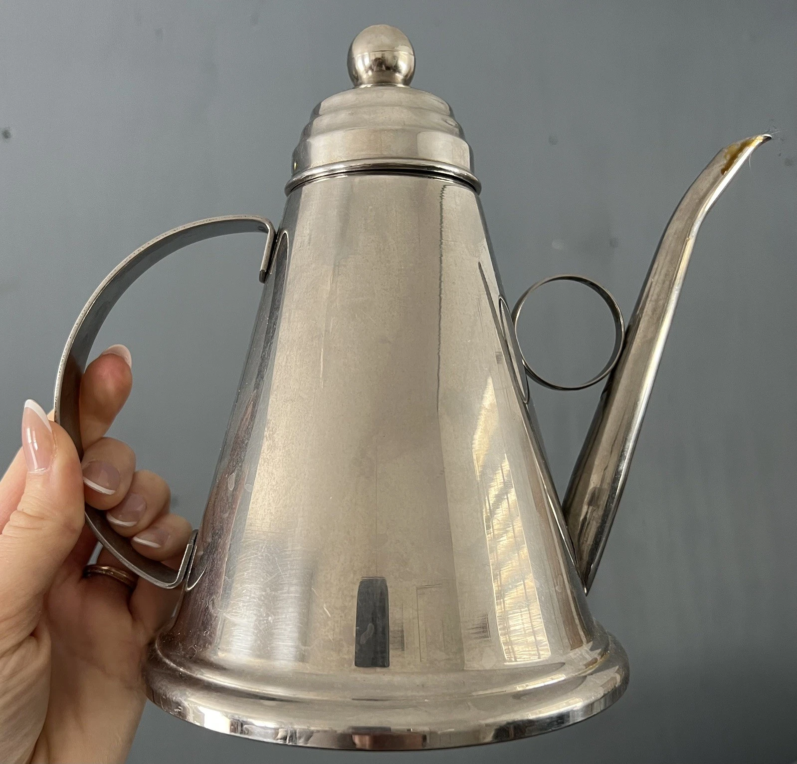 Vev INOX Italian Oil Pour Spout Dispenser Cruet Mid Century MCM Vintage Italy
Opens in a new window 