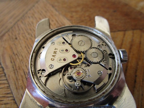 Vintage Used Steel CAMY Square Manual Watch Cal. ETA 2408. For parts. - Bild 10 von 21