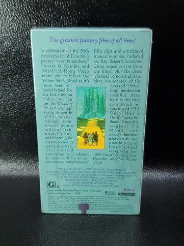 The Wizard of Oz VHS 50th Anniversary Edition - DOWNY PROMO, Not For Sale - Picture 5 of 9