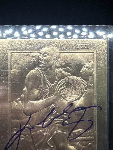 1997-00 23KT Gold Card Fleer Reprints - Rookies Kobe Bryant Purple Signature - Picture 3 of 6