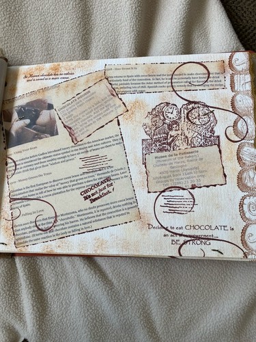 Collage Shabby Chic Chocolate Recipe Junk Journal Album - Picture 15 of 15