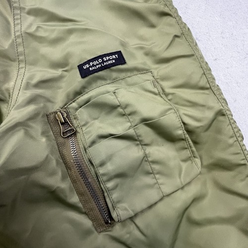 Vintage Polo Sport Ralph Lauren Sportsman Puffer Jacket XL Military Down Filled - Picture 3 of 14