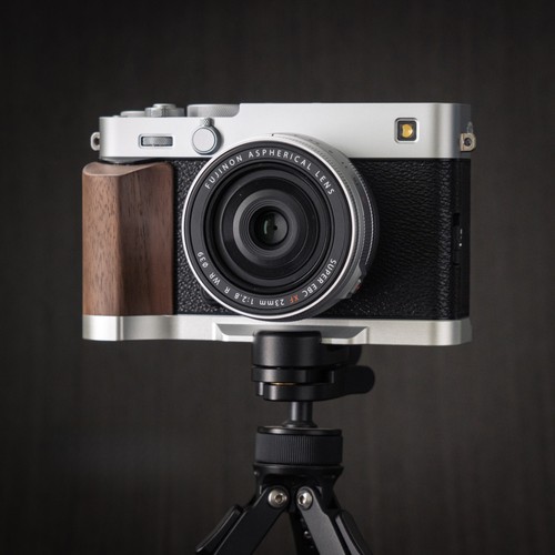 Aluminum Alloy Wood Hand Grip L Base Plate For Fuji film XE5 Camera - Picture 35 of 88