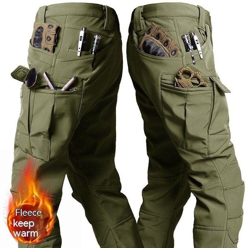 Winter Waterproof Men's Hooded Jacket and Pants 2 Piece Set Hiking Hunting - Picture 7 of 31