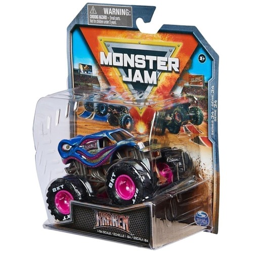 Monster Jam Official Kraken Monster Truck Die-Cast 1:64 Size Vehicle | Series 34 - Picture 7 of 7