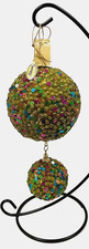 Katherine's Collection Double Green Round Large 10" Sequin Christmas Ornament