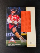 Tom Schreiber 2025 Premier Lacrosse League Flagship PLL Yellow Jumbo Relic # /50