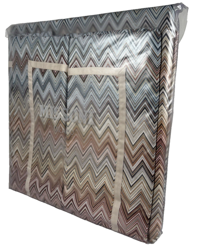 MISSONI MILANO John New Duvet Set Chevron Multicolor 3PC Italy Multicolor - Picture 6 of 19