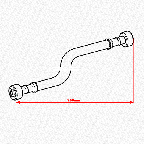 Grohe 42233000 3/8" x 3/8" Straight Flexi Hose for Concealed Cistern - Picture 3 of 4