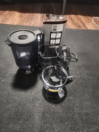 EanOruus JE-75B Silver Black Corded Electric 110V-20V Masticating Juicer/READ - Picture 2 of 8