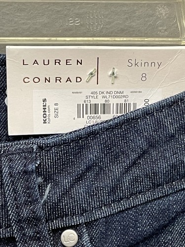 Neu Lauren Conrad Damengröße 8 mittelhohe Skinny Jeans - Bild 3 von 6