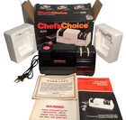 Chef's Choice Diamond Hone Knife Sharpener- Model #110 Black- Complete In Box🔪