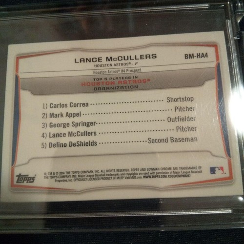 224 Topps Bomwan Archves Lance Mccullers Houston Astros Auto /24 #BM-HA - Picture 16 of 24