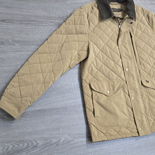 Macks Prairie Wings Quilted Velvet Jacket Khaki Tan Full Zip Corduroy Mens Large - Picture 5 of 21