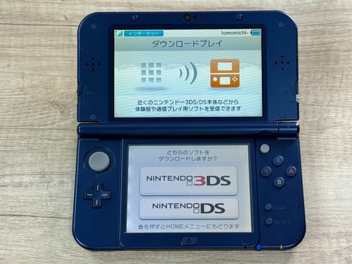 RANK B+ IPS Nintendo New 3DS XL Metallic Blue Console IPS Top Japan D8100 - Picture 7 of 24