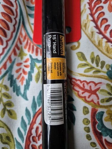Halfords 15'' Hand Pump 318 l / Black New Free P&P UK Seller - Picture 2 of 4