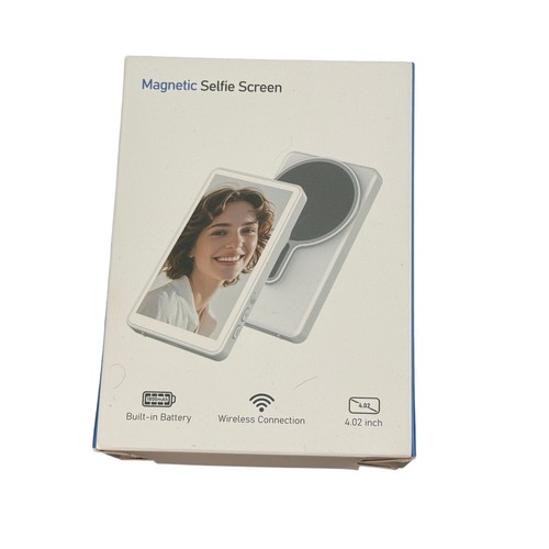 $60 Wireless Selfie Monitor Screen iPhone and Android Selfie Display White NEW - Photo 2 sur 8