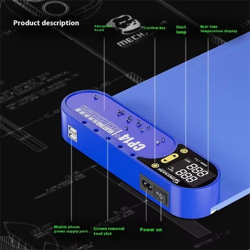 CP14+ Removedor de Pantalla LCD 14" para Teléfono Móvil Pantalla Reparación Herramienta Lote - Imagen 20 de 31