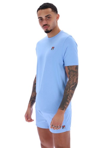 T-shirt uomo Fila vintage FILA girocollo cotone soleggiato 2 maglietta in blu Vista - Foto 2 di 11