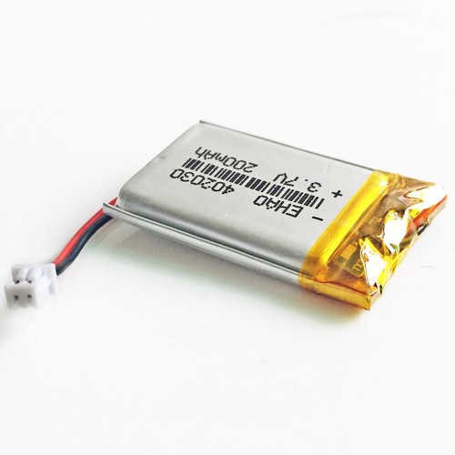New 402030 3.7V 200mAh LiPo Polymer Battery JST 1.25mm 2Pin For Mp3 Bluetooth - Picture 4 of 10
