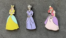 Disney Cinderella Pins - Lady Tremaine Anastasia Drizella Stepmother Stepsisters
