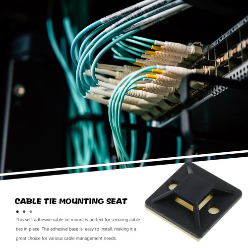 100pcs Cable Management Anchors Zip Tie Holders Adhesive Cable Ties Holders Zip - Picture 10 of 12