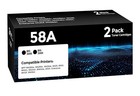 58A Toner Cartridge Black Replacement  HP 58A 58X CF258A CF258X High Yield 2pack
