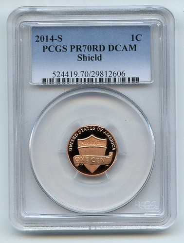 2014 S 1C Lincoln Cent PCGS PR70DCAM
